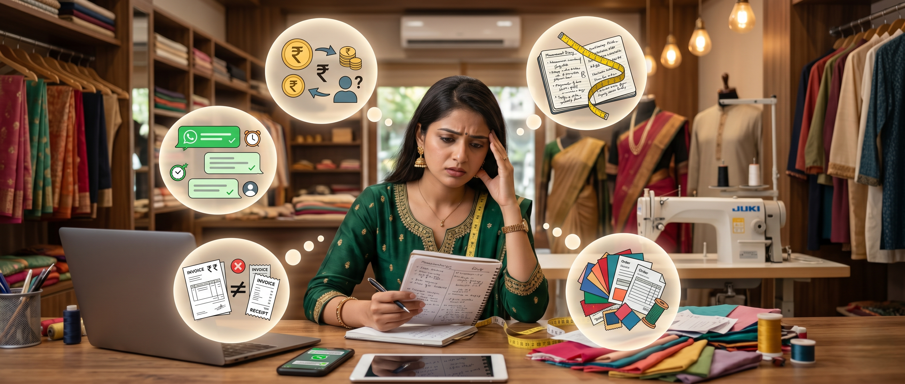 Indian boutique shop environment